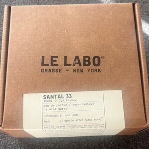 Le Labo Santal 33 Fragrance unisex 3.4 oz new in sealed box